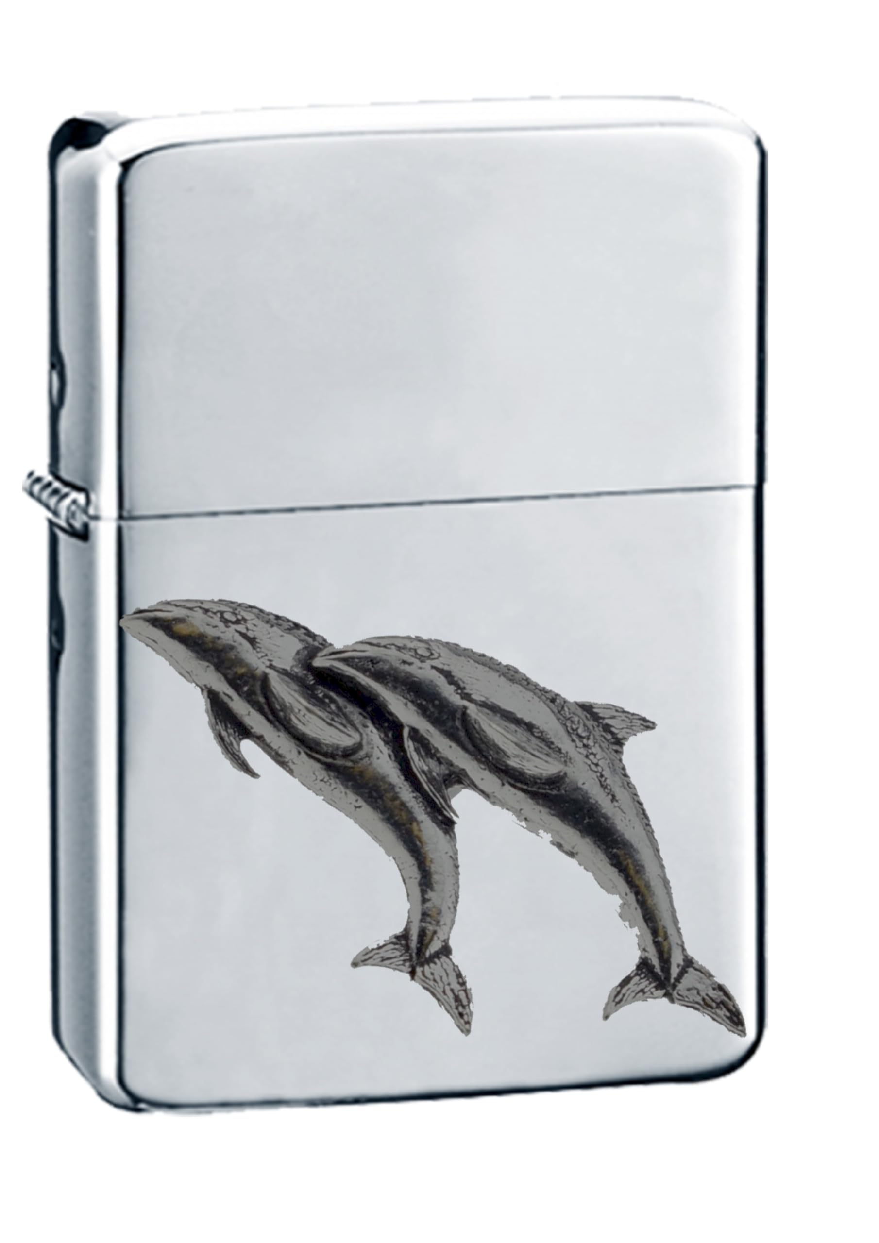 Briquet essence A38 dauphin en étain le cadeau idéal pour homme
