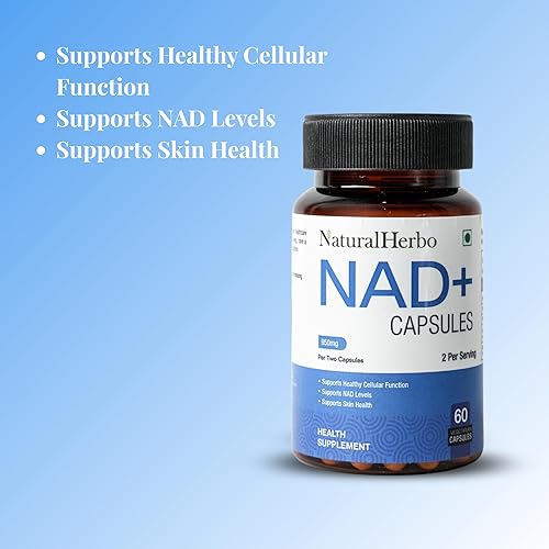 Miniatura 4 de NAD+ Cápsulas 950mg 60 cápsulas vegetales Energía celular y apoyo saludable al envejecimiento aumenta el metabolismo, la inmunidad y la función