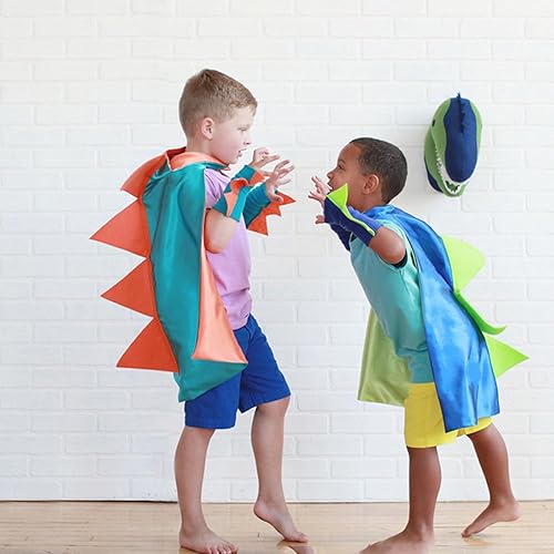 Miniatura 4 de QIAONIUNIU Disfraz de dragón de dinosaurio y guanteletes para Halloween, ropa de vestir para niños pequeños, de 3 a 8 años, color verde