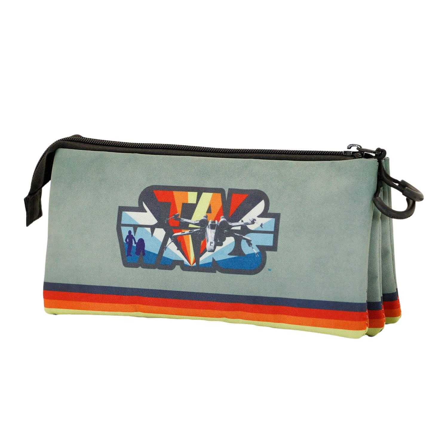 Star Wars Vintage-Fan Triple Pencil Case, Military Green
