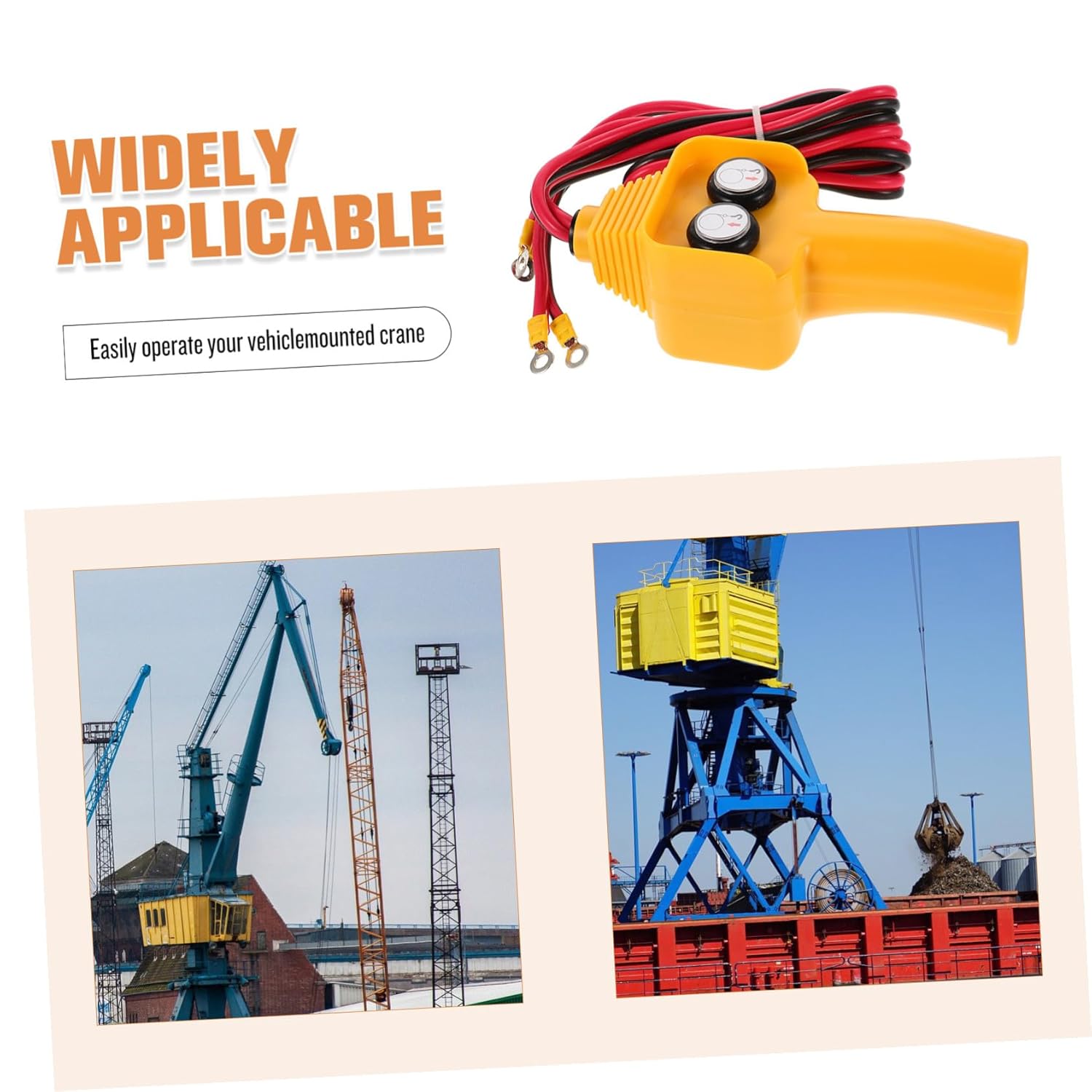 Plastic Winch Handheld Control Replacement Part with Relay for Electric Winch Remote Switch Assembly Easy Install for Vehicle-Mounted Crane Operation