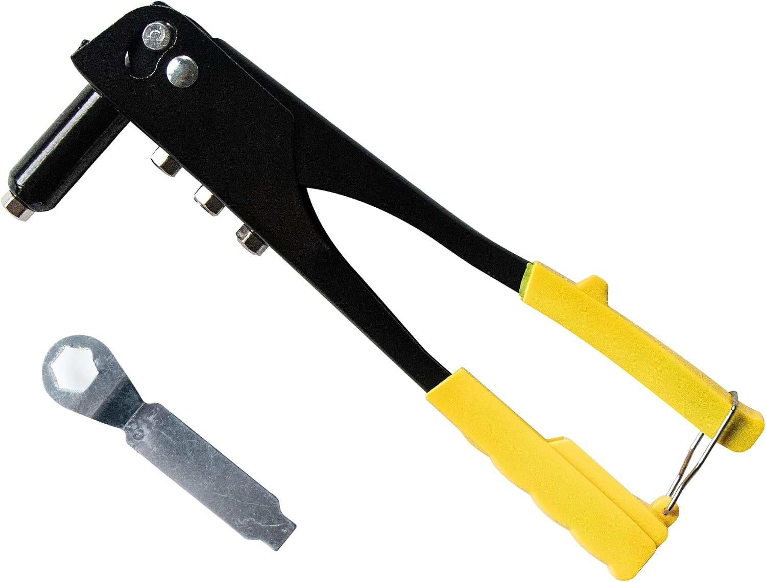Rivet Gun, Manual Single Hand Riveter, Heavy Duty Pop Rivet Nut Tool for Fender Flares, Pad Eye, Canoe and Boat