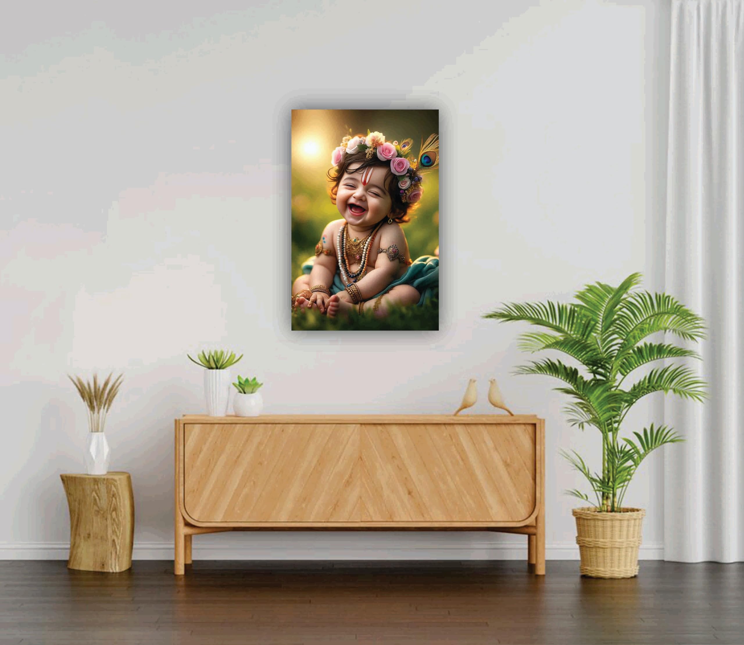 Ball Krishna Poster - Home Decor & Pooja Room Art -3