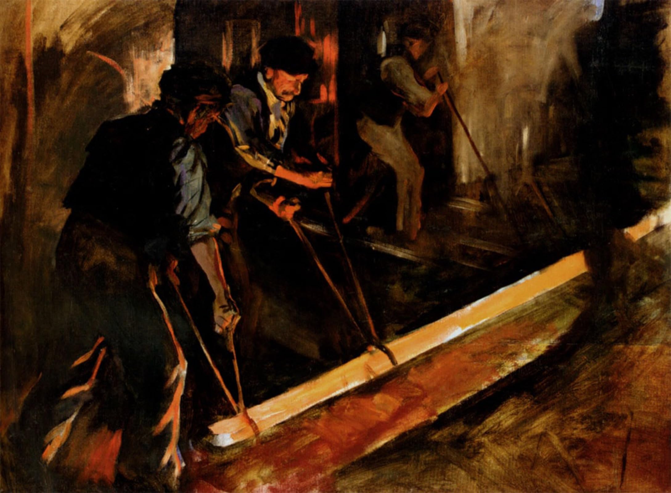Lienzo abstracto Forging Steel de 60x90cm para transformar paredes vacías de oficinas 5