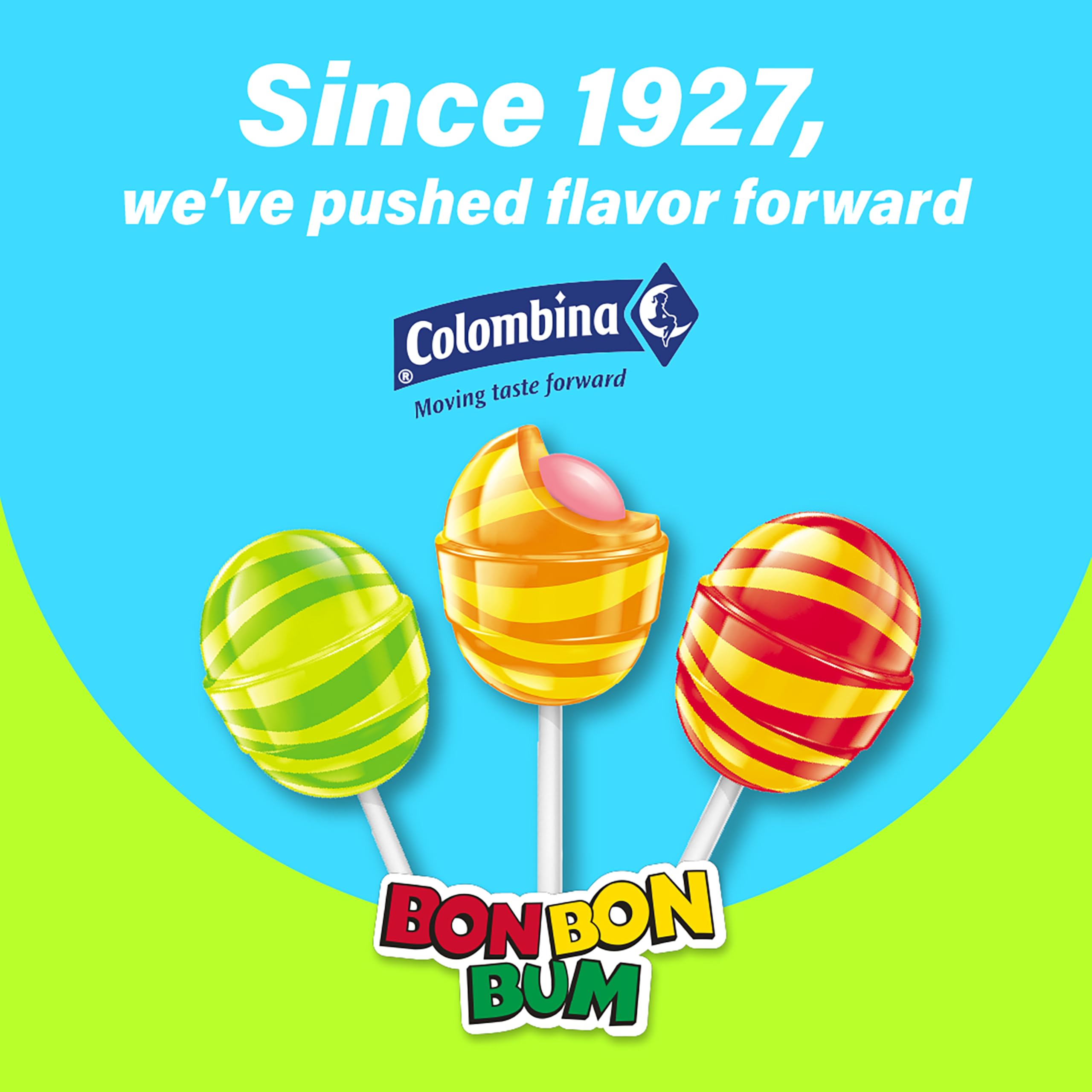 Amazon.com : Colombina Bon Bon Bum Intense Sour Lollipops