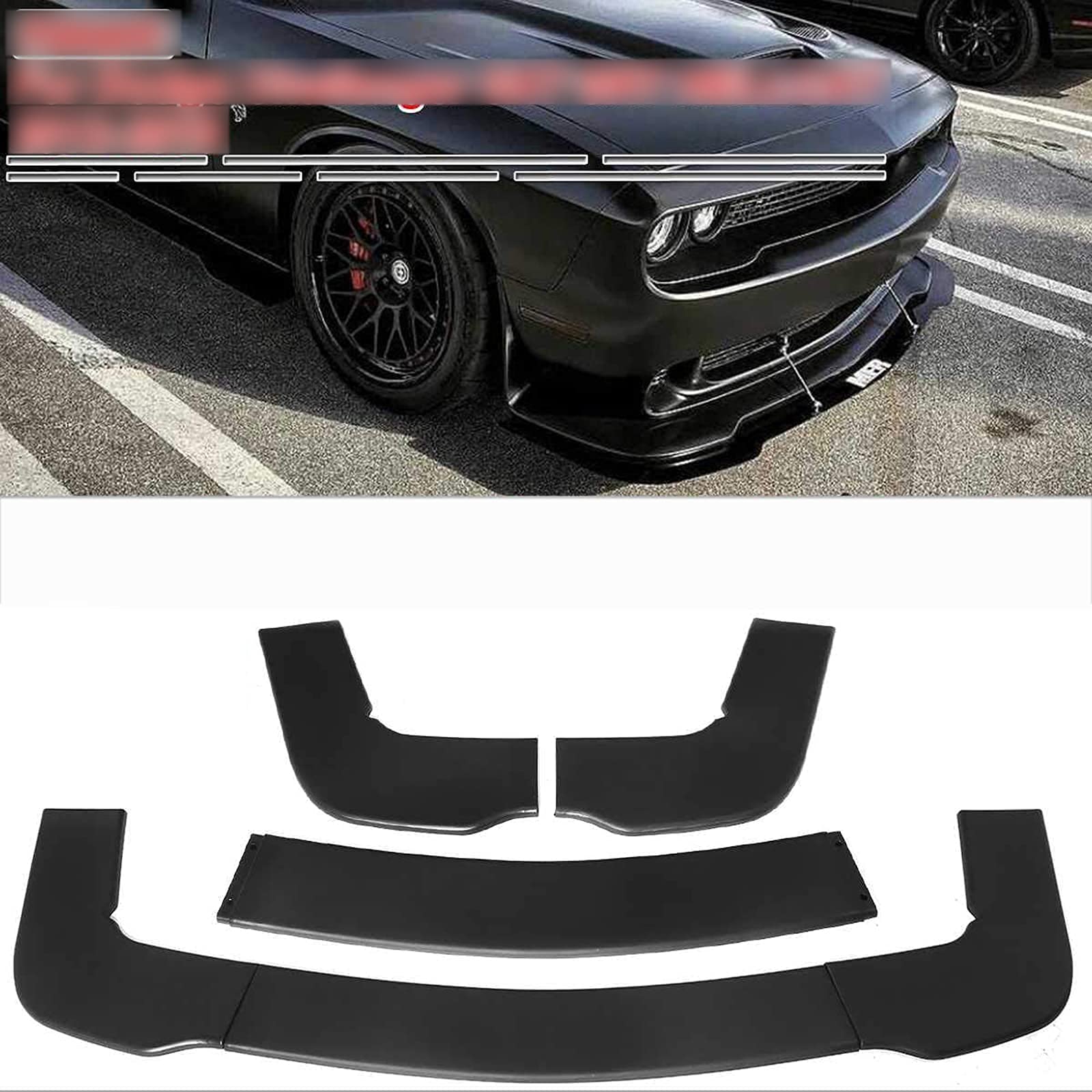 Buy CWGHH 3PCS Car Front Spoiler Lip, Front Bumper Chin Guard Lip