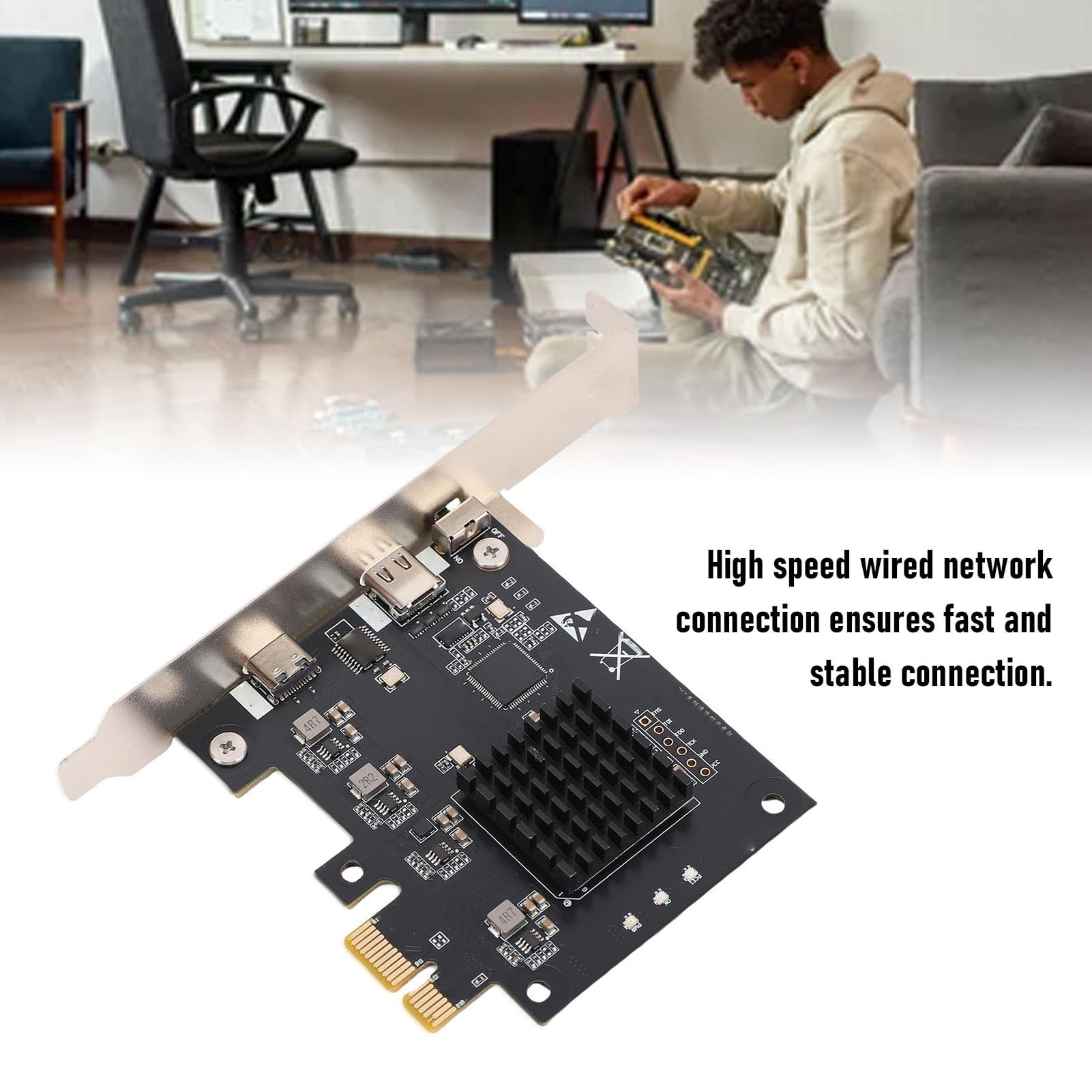 Fabater Scheda DMA 75T con Interfaccia USB C Controller Mouse Tastiera Cablata Ad Alta velocità per Giochi e Sviluppo di Automazione Memoria da 8 GB