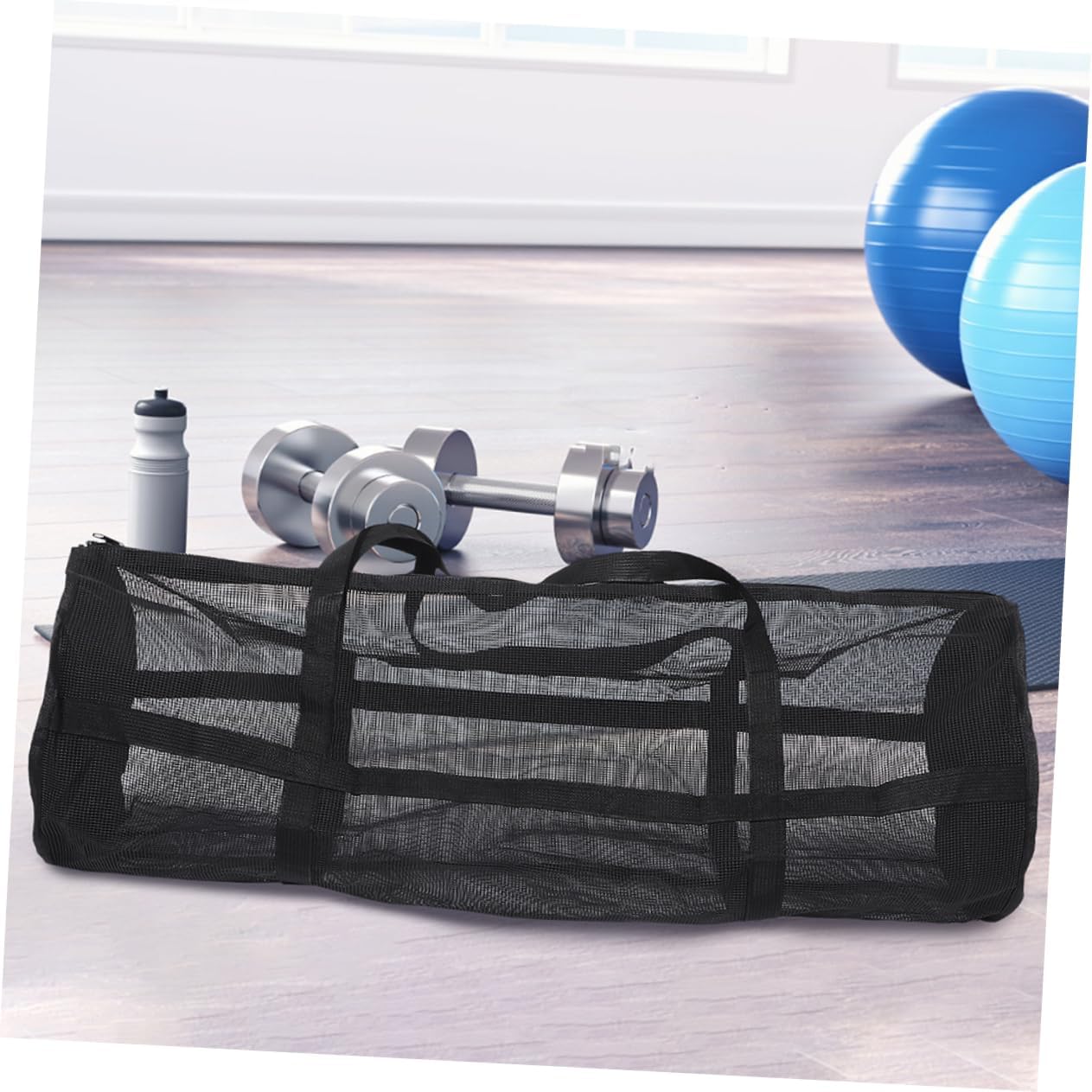 VICASKY Gym Storage Bag Heavy Duty Mesh Backpack for Basketball Soccer Volleyball Large Capacity Sports Equipment Carrier for Fitness Training Yoga