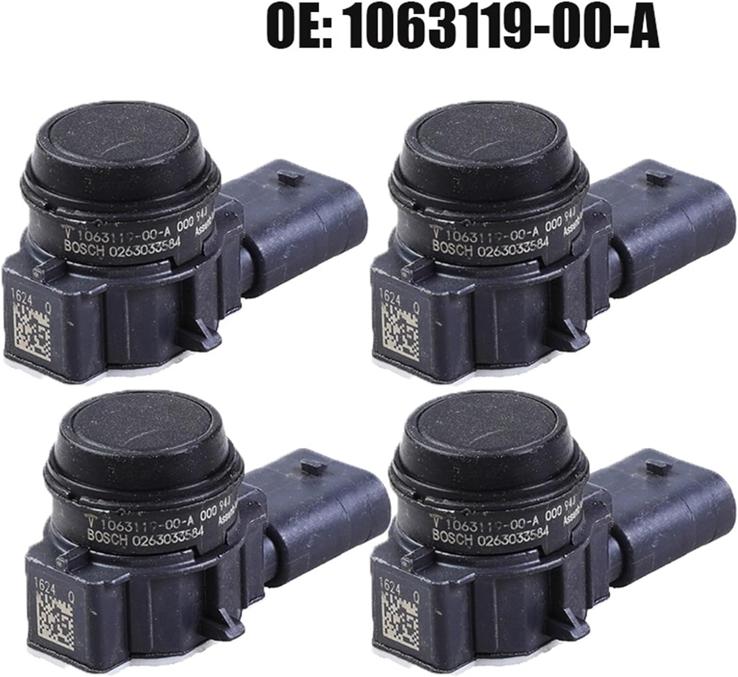 Black PDC Parking Sensor 1063119-00-A 106311900A 1Pcs (Color : 4 pCs)