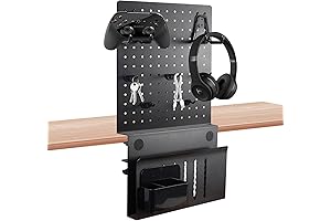 2-in-1 Under Desk Laptop Holder With Pegboard: Your Space-Saving Workspace Companion