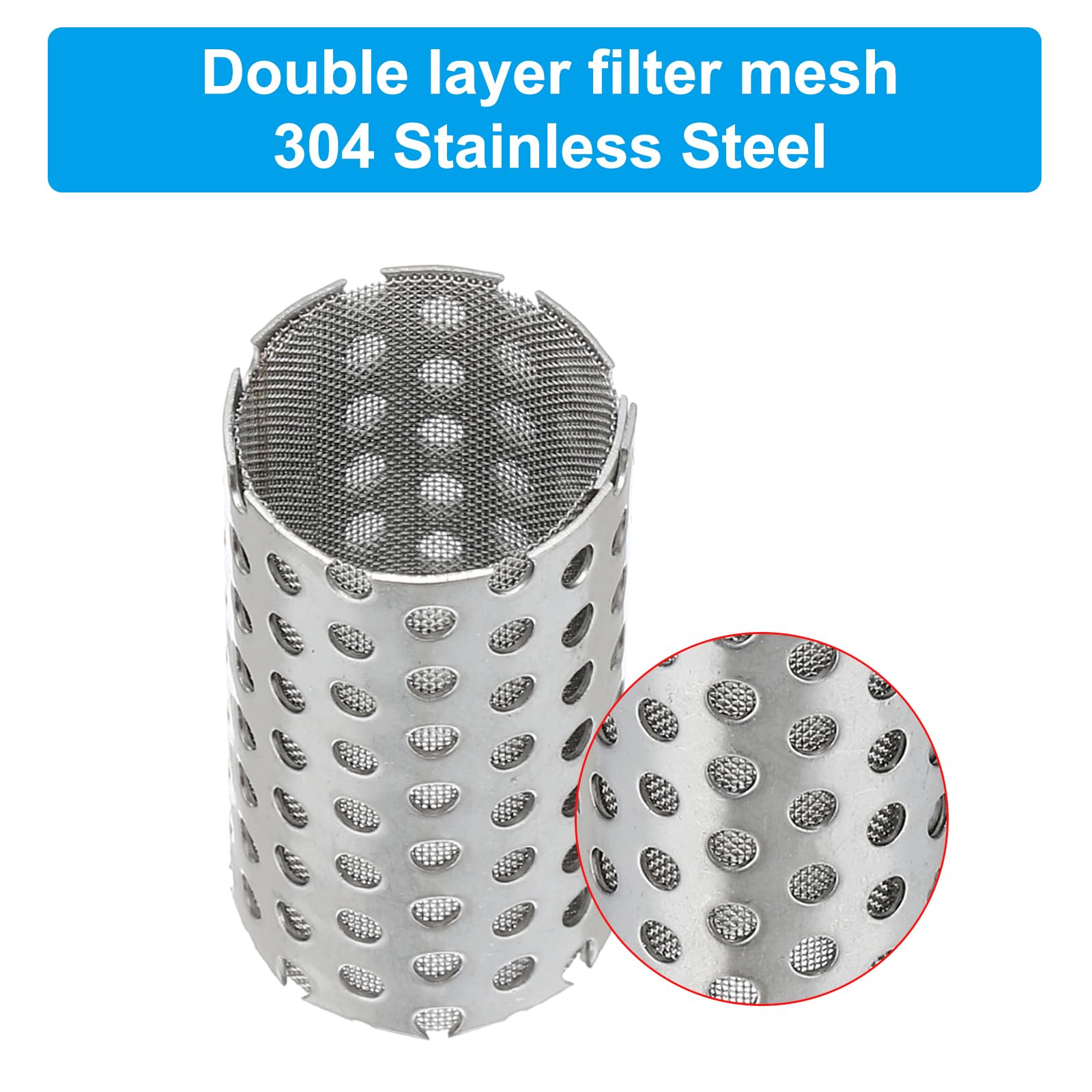 PATIKIL Lot De 4 Tamis En Acier Inoxydable 304 Pour Pompe à