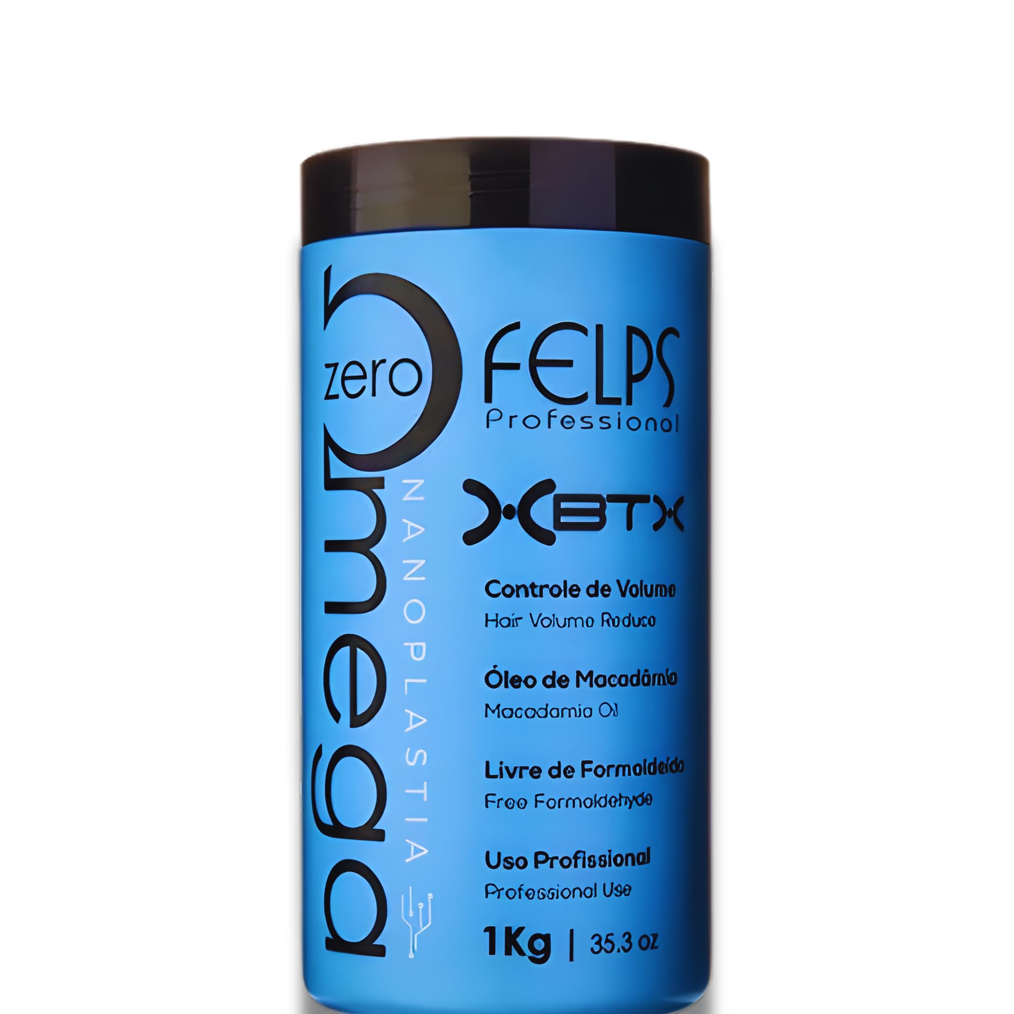 Felps XBTX Omega Zero Hair Volume Reducer, Macadamia Oil, Formaldehyde-Free 1kg / 35.3fl.oz