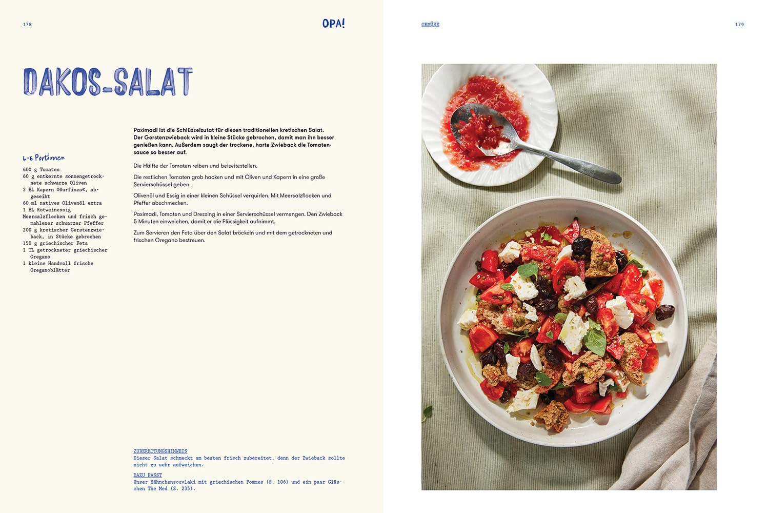 OPA! Griechischer Genuss wie in der Taverne: Griechische Sommerküche mit authentischen Rezepten, Meze, mediterranen Vorspeisen, Grillgerichten & traditionellen Spezialitäten