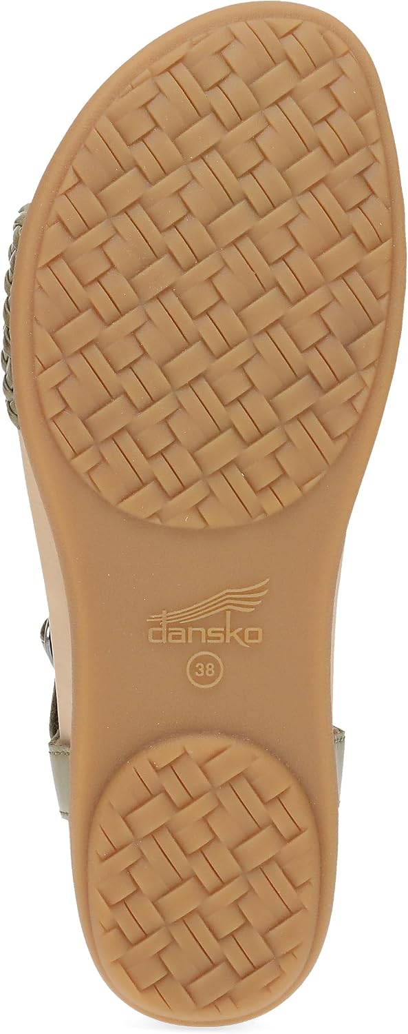 Dansko Jodie Sandal for Women - Leather Linings and Uppers for All-Day Comfort - Dual-Density EVA Footbed and Lightweight Rubber Outsole for Long-Lasting Wear