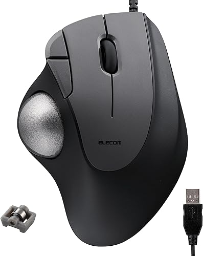 Miniatura 16 de ELECOM Diseño ergonómico y cómodo Trackball IST inalámbrico de 2.4 GHz, seguimiento súper suave con rodamiento de bolas de rodillo, bola de 1.417