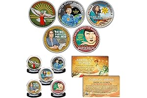 2022 Colorized American Women Quarters U.S. Mint 5-Coin Full Set in Capsules