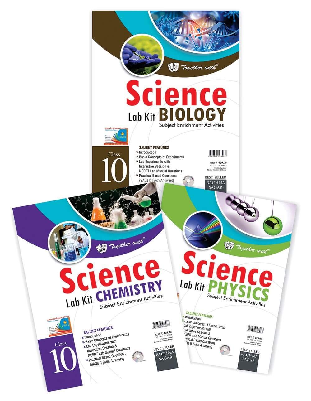 Together With Science Lab Kit (Physics+Chemistry+Biology) For Class 10 Paperback – 8 January 2019