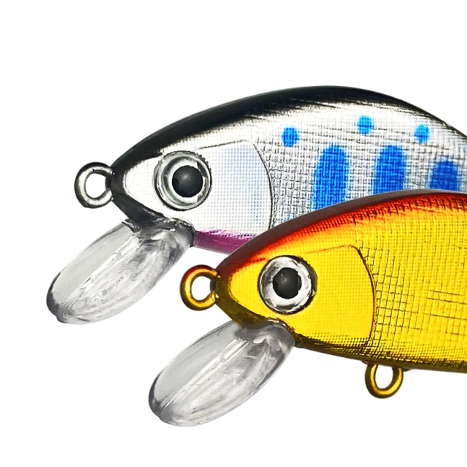 Leurres de pêche, 3 pièces, leurres coulants de type minnow, 4 g, 50 mm, leurres durs artificiels, longueur 1,5-2,5 m, crankbaits, wobblers, pour la pêche à la truite, à la perche et au bar.