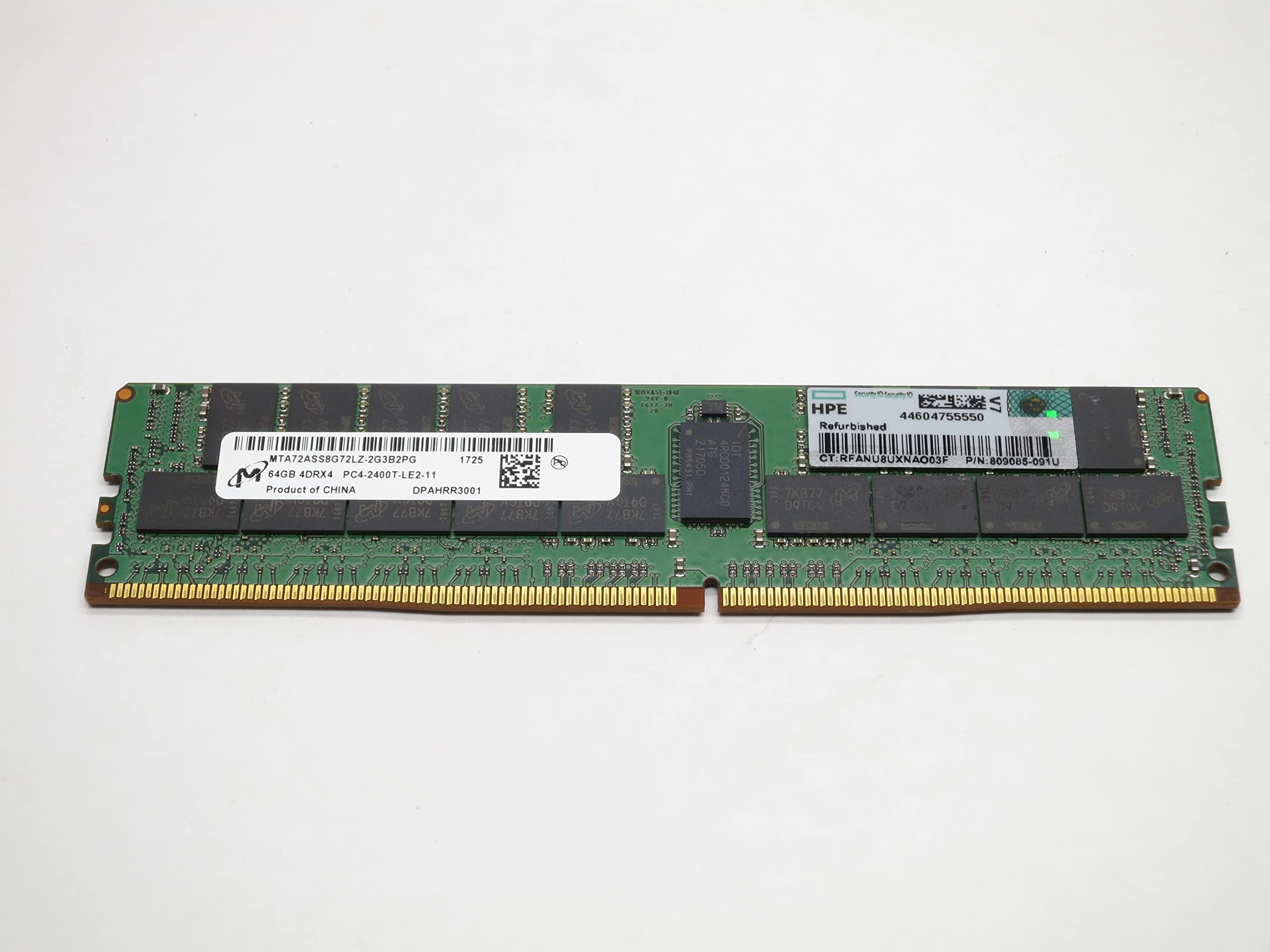 809085-091 64GB DDR4 2400 LRDIMM ECC REG 4Rx4 CL17 PC4-19200