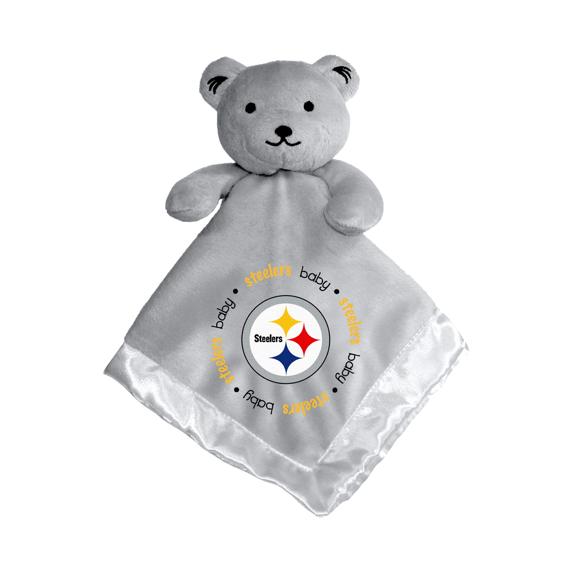 Baby Fanatic NFL Pittsburgh Steelers Security Bear Blanket, One Size, Gray