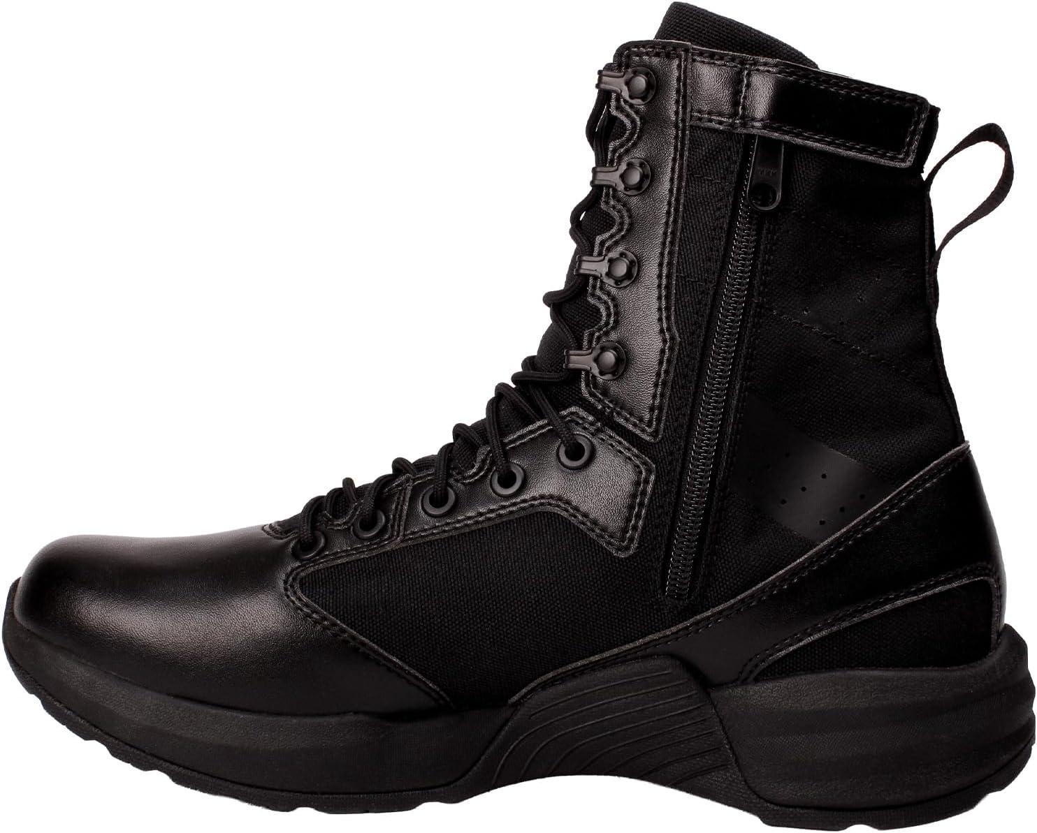Fusion 8-Inch Tactical Boot, Law Enforcement & Military-Grade Combat Boot with Slip-Resistant Outsole, Lightweight, Protective Performance Footwear, Black - Image 3