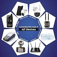 Vista 5 de Tarjeta SIM de datos - USA ATT & T-Mobile para dispositivos IoT desbloqueados, sin voz y SMS (universal, triple corte 3 en 1)