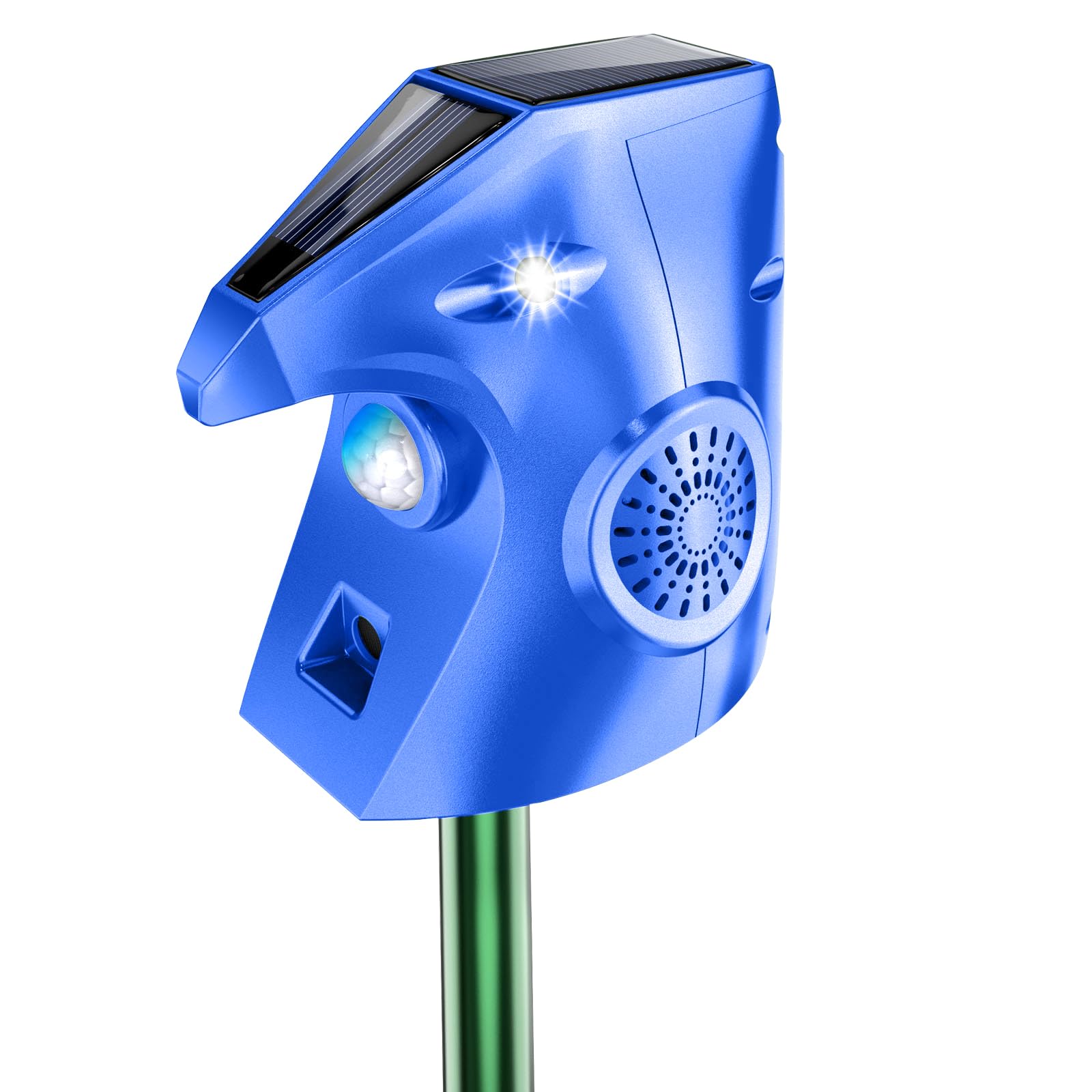 4er-Pack Maulwurfschreck Solar, 7500 Quadratfuß Effektive Strecke und Wasserschutz Ultraschall Wühlmaus Vertreiben für Maulwürfe, Ratten, Schlangen