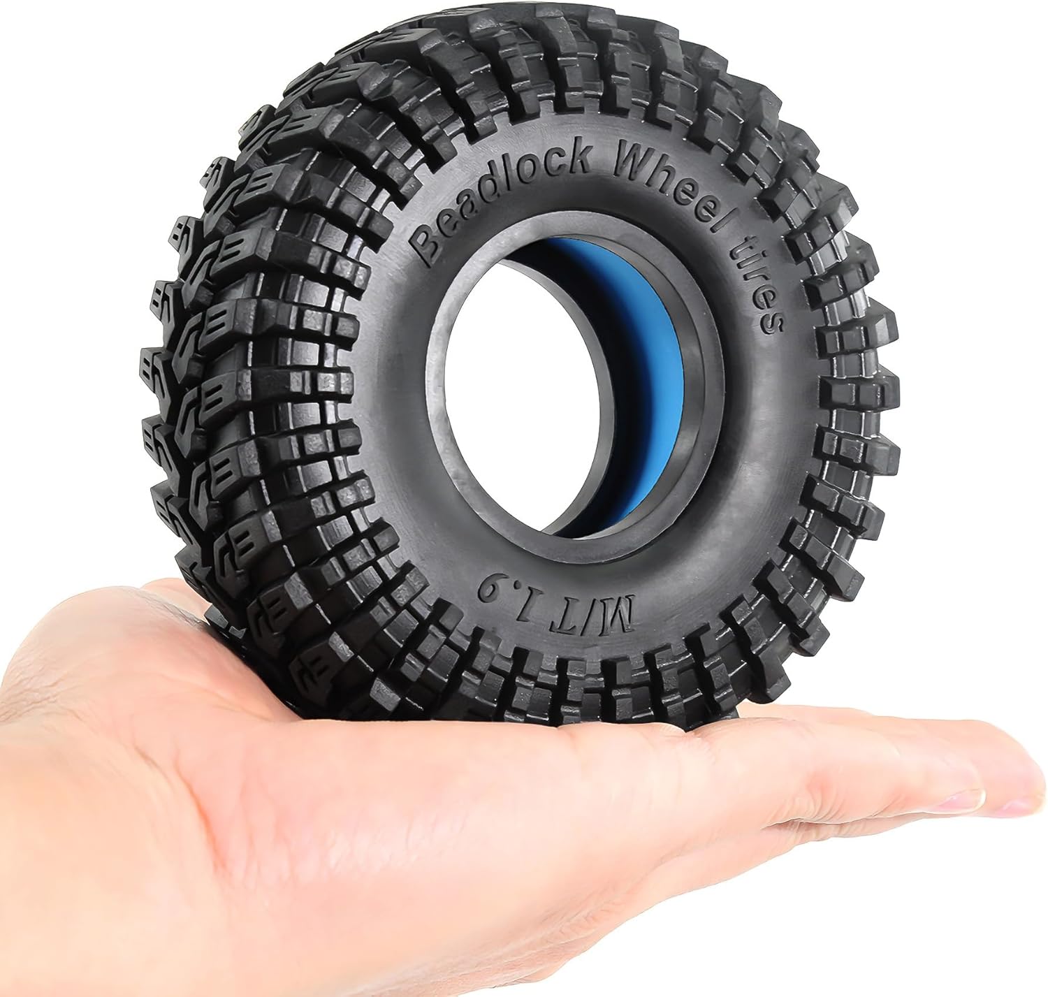 4PCS 1.9 Crawler Swamp Rubber Tires OD 4.53" for FCX10 Axial SCX10 Pro SCX10 UTB18 TRX4 Redcat Gen8 7VS4-10 1/10 RC Crawler Car (1.9)