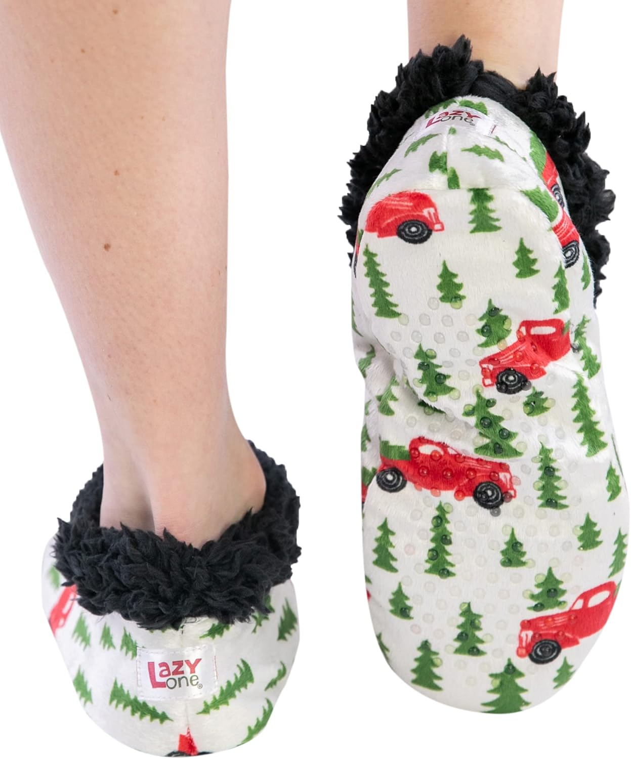 Lazy One Women's Moose & Bear Fuzzy Slippers