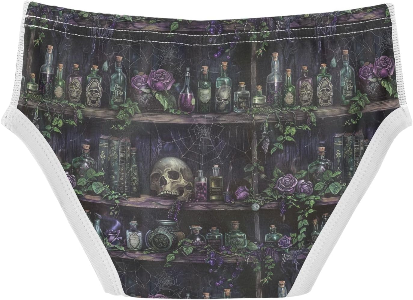 visesunny Boys Training Underwear Gothic Spell Shelf Breathe Cotton Potty Briefs Size 2T-8Y for Toddler