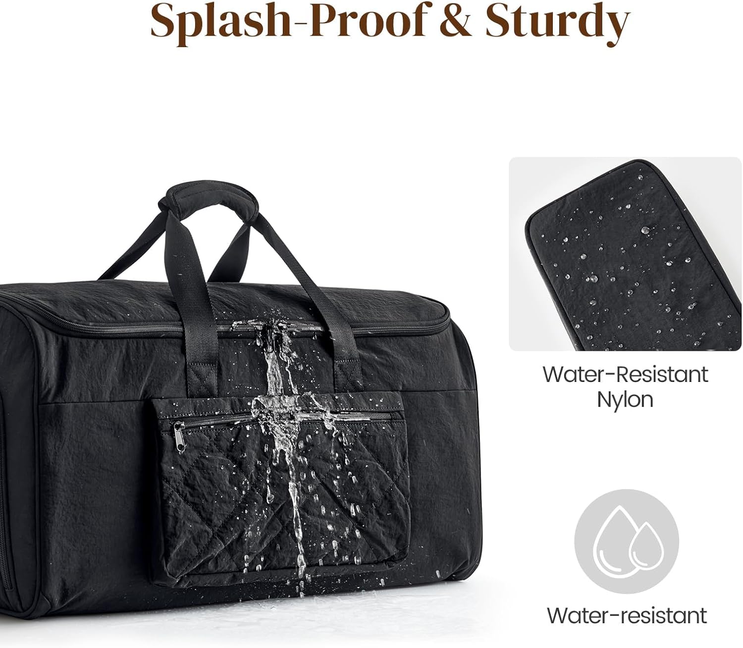 S-ZONE Garment Duffle Bags for Travel Carry on Convertible 2 in 1 Suit Bags Hanging Suitcase with Toiletry Bag 50L - Image 2