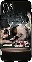 Vista 13 de Funda divertida para iPhone 12/12 Pro Dog Dogs Play Cards