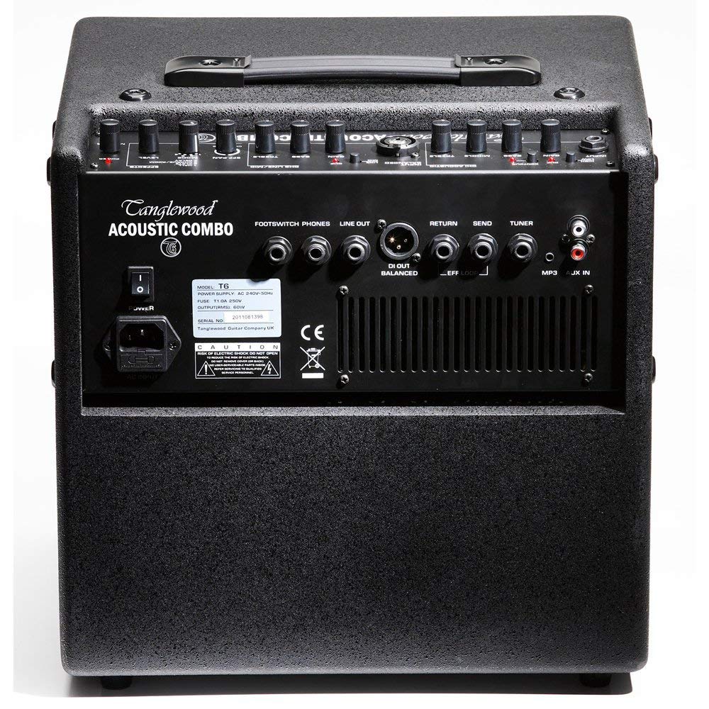 Tanglewood Lekki 60 W gitara akustyczna combo wzmacniacz z pojedynczym głośnikiem 20 cm (T6)