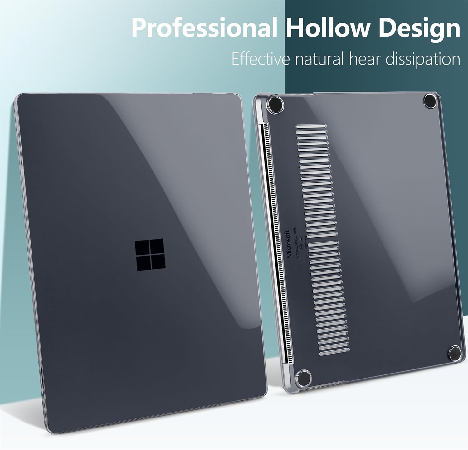 Batianda Crystal Case for Microsoft Surface Laptop 15-inch Touchscreen Copilot+ PC 2024 (7th Ed) Lightweight Durable Scratch-Resistant Easy Install, with Keyboard Cover & Screen Protector, Black - Image 3