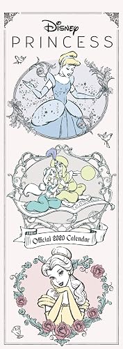 Disney Princess Slim 2020 Calendar - Official Slim Format Calendar