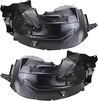 TRQ Driver and Passenger Side Inner Fender Liner Set Compatible with 1999-2004 Ford F-250 Super Duty F-350 Super Duty 2000-2003 Ford Excursion RWD