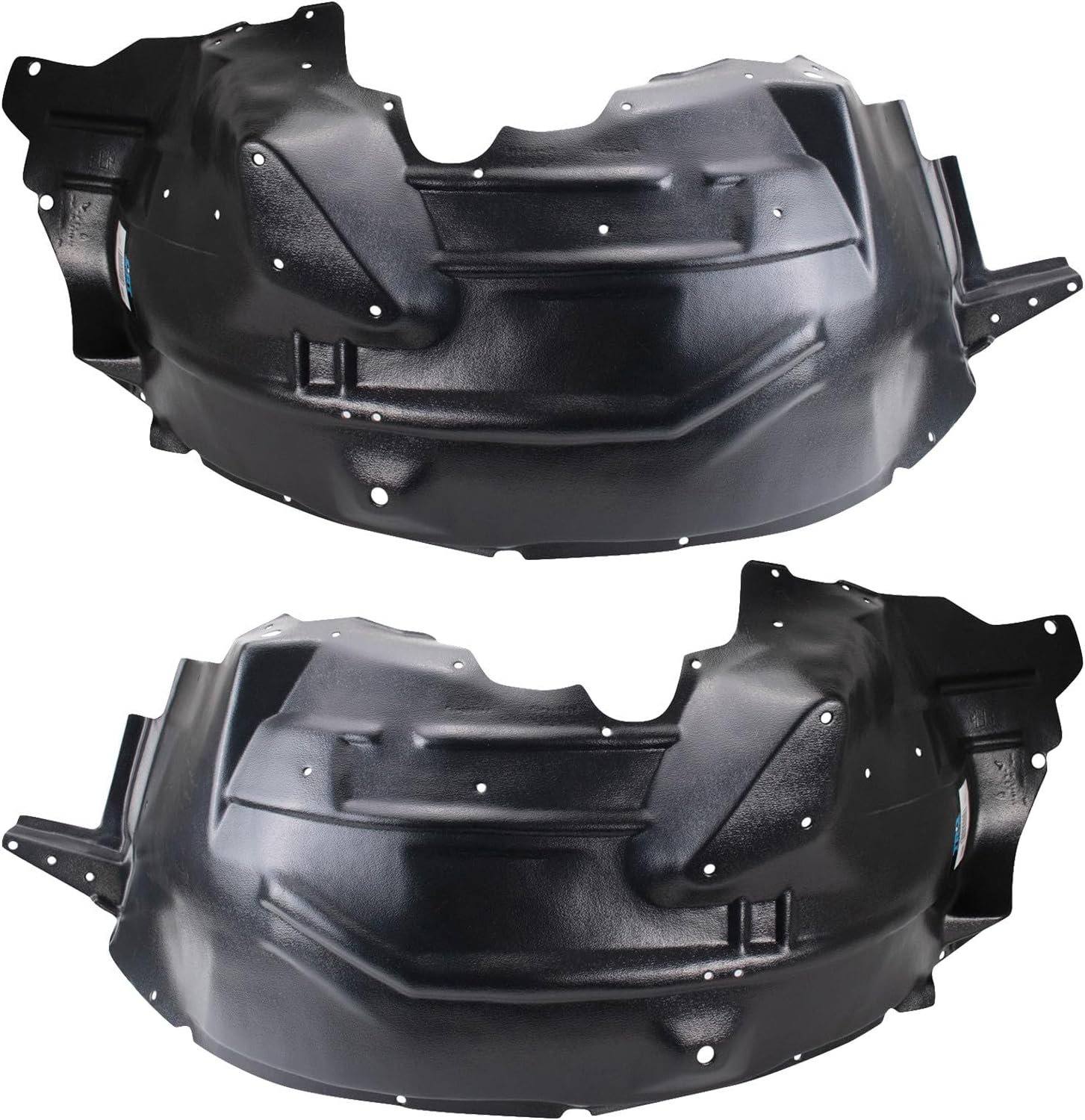 TRQ Driver and Passenger Side Inner Fender Liner Set Compatible with 1999-2004 Ford F-250 Super Duty F-350 Super Duty 2000-2003 Ford Excursion RWD