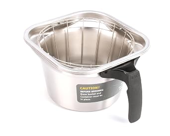 Fetco B001280B1 Brew Basket Assembly for Compatible Fetco Hot Beverage Brewers and Dispensers, 16" x 6", 0.28" Diameter Hole