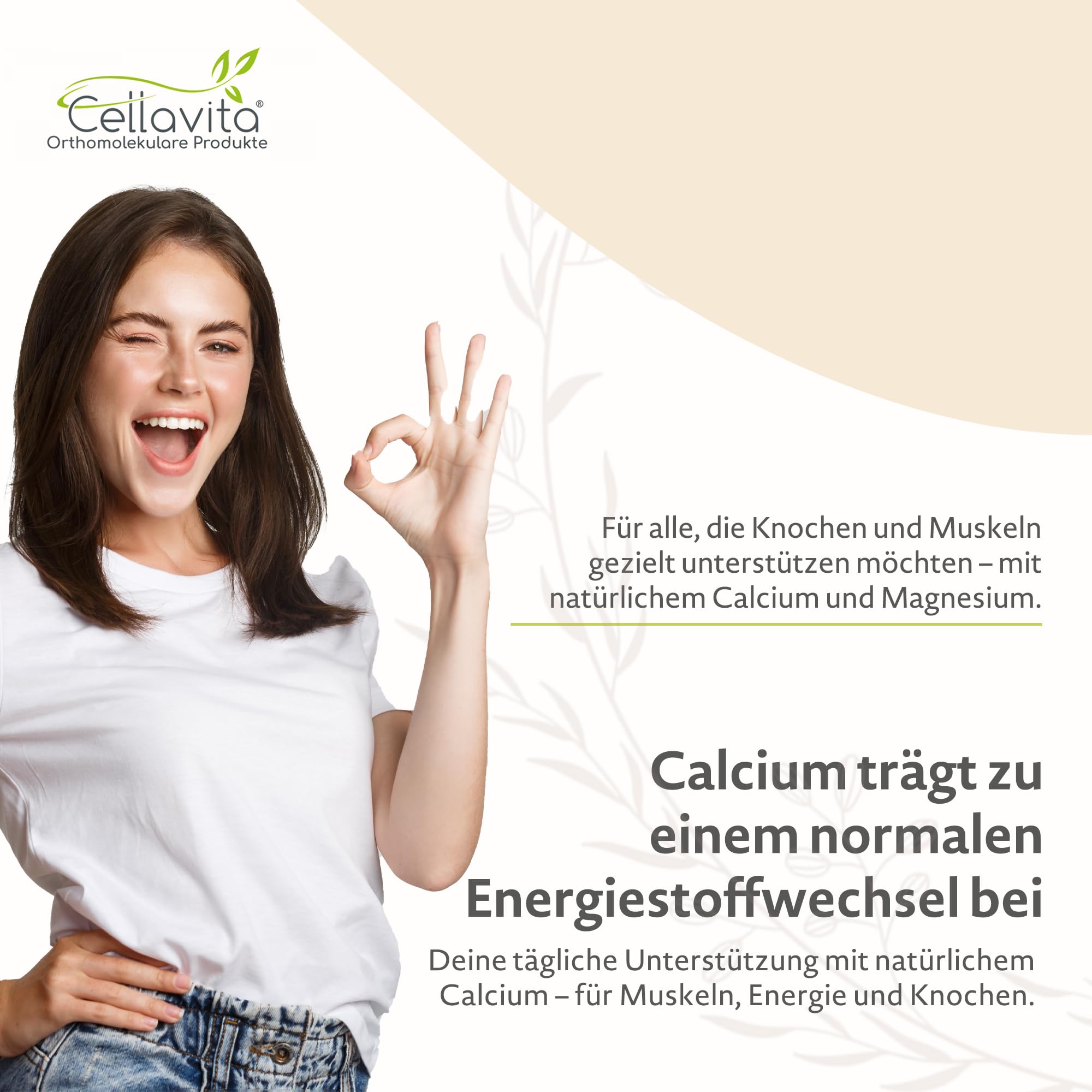 Cellavita – Nattokinase Vita hochdosiert 2000 FU 90 vegane Kapseln im Glas –Calciumlieferant aus Sojafermentation mit Sango Meereskoralle – Nahrungsergänzungsmittel einfach dosierbar & ohne Zusätze