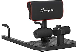 Soozier 3-in-1 Padded Deep Sissy Squat Machine Push Up Sit Up for...