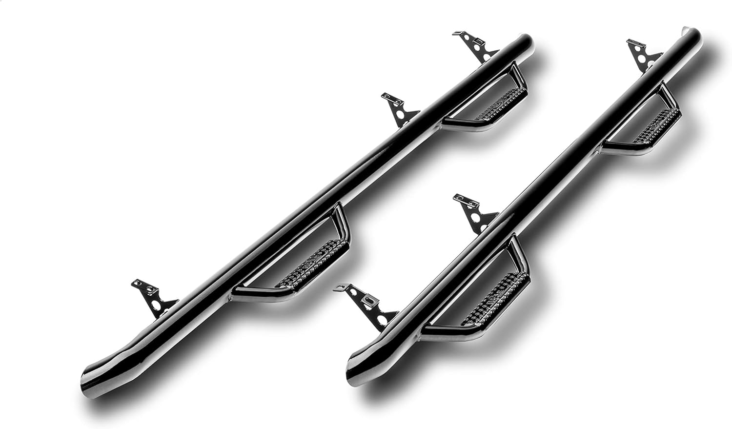 n-FAB | C9280CC | Nerf Step, Cab Length , Gloss Black, 92-00 Chevy-GMC 2500 / 3500 Crew Cab All Beds