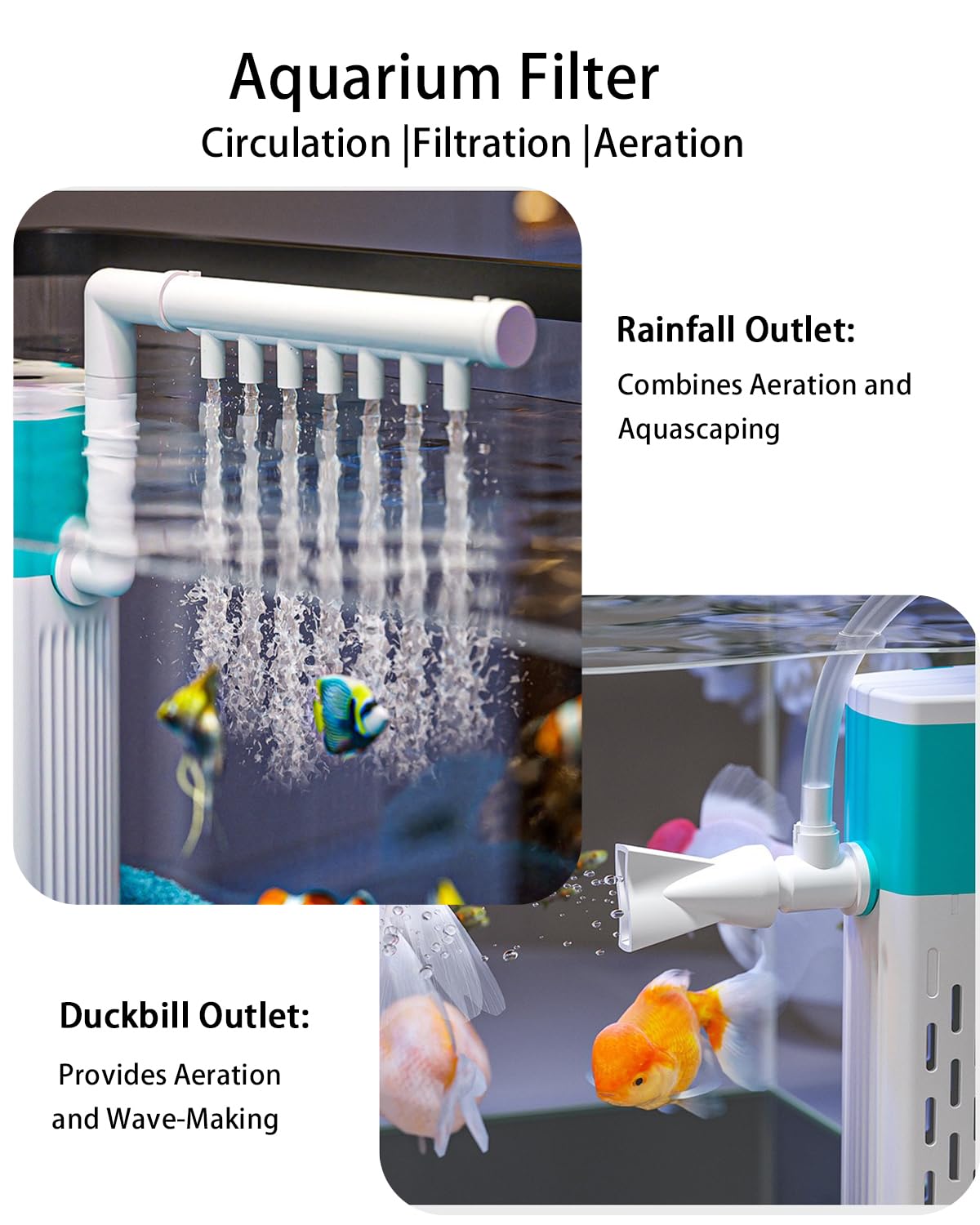 Kit de tanque de peces de acuario de presión negativa, kit de inicio de tanque de peces Betta de 3 galones con luz y filtro, arena azul, perfecto para peces pequeños, camarones o beta