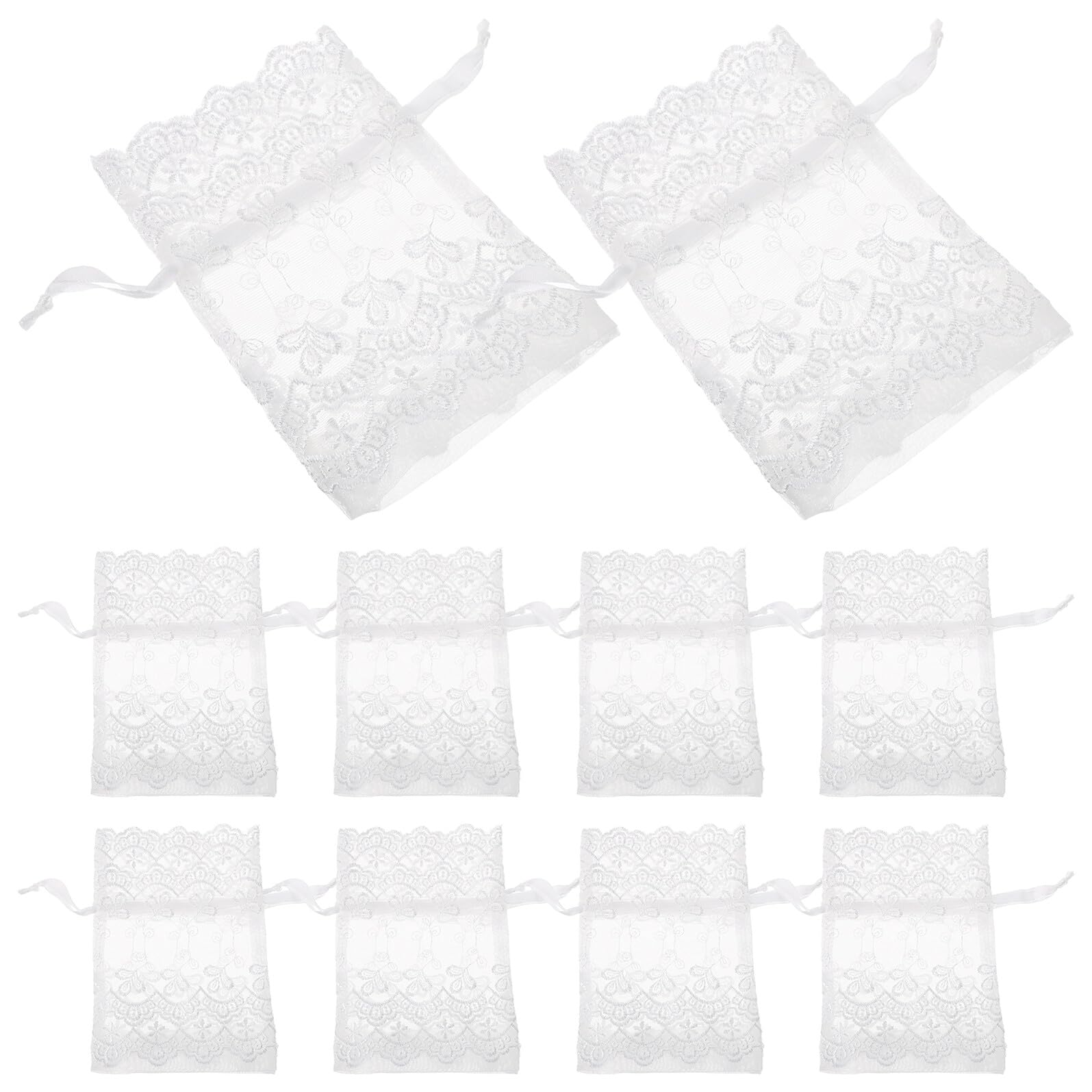 Ciieeo 25stücke Netzbeutel mit Kordelzug Organza-aufbewahrungsbeutel Kleine Geschenktüten für Schmuck Süßigkeiten Weihnachts und Partygeschenke Leere Lavendelsäckchen