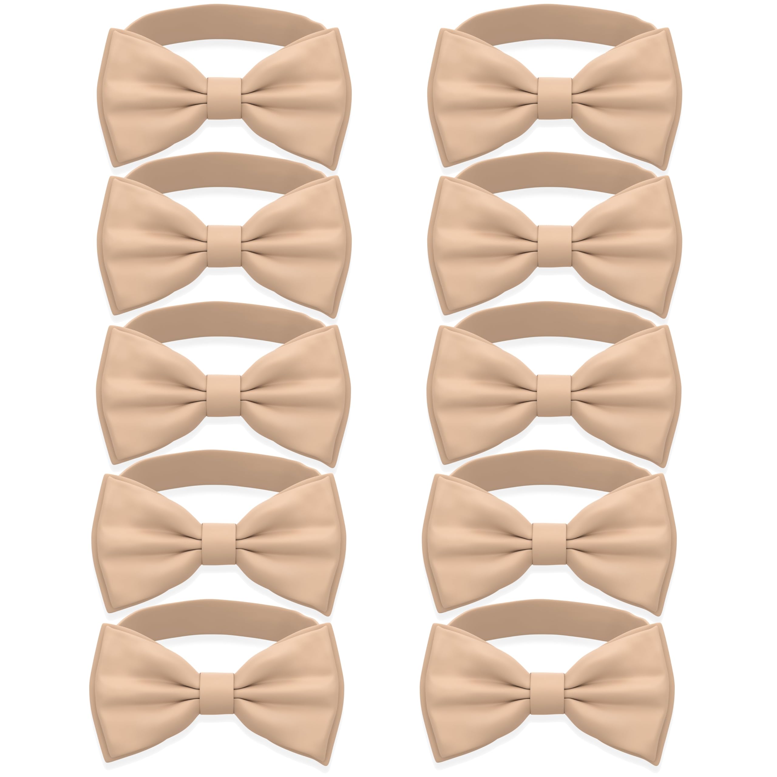 Adam Young Men's Bow Ties Pre-Tied Style Formal Satin Classic Bowtie for Tuxedo Faux Silk