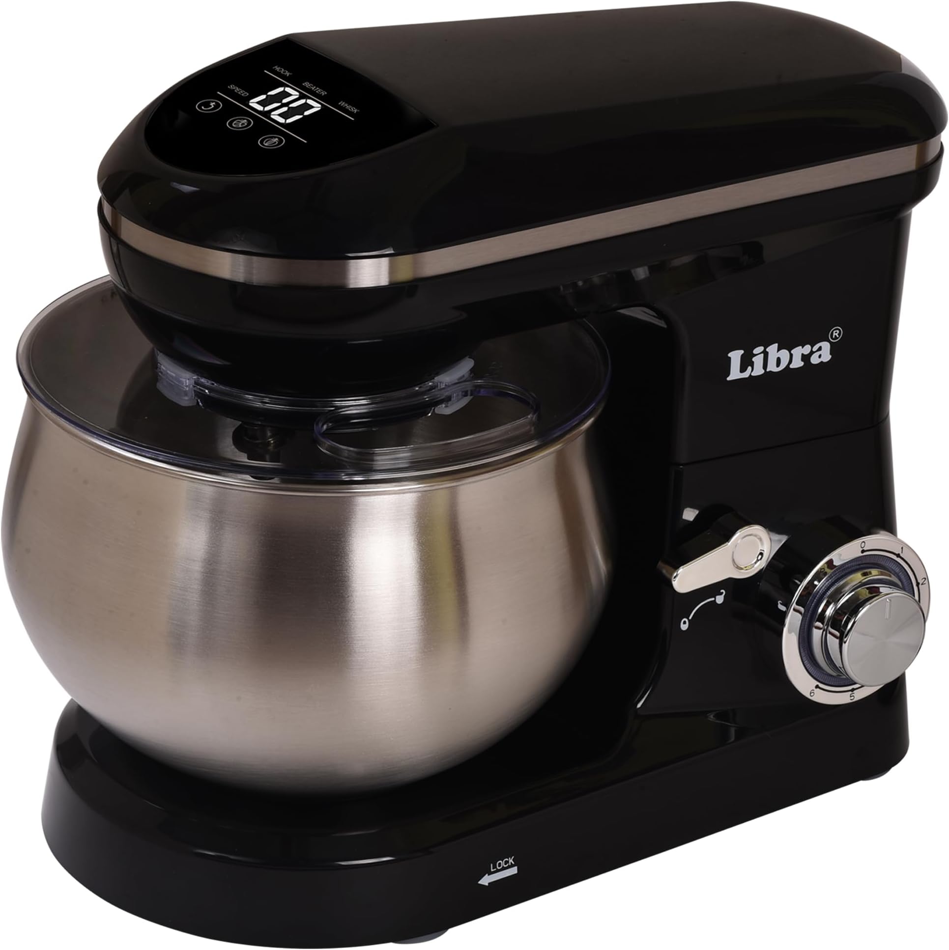 Buy AGARO Elegant Stand Mixer, 1400W with 5.5L SS Bowl, 10 Speed Settings, Pulse Function, 100