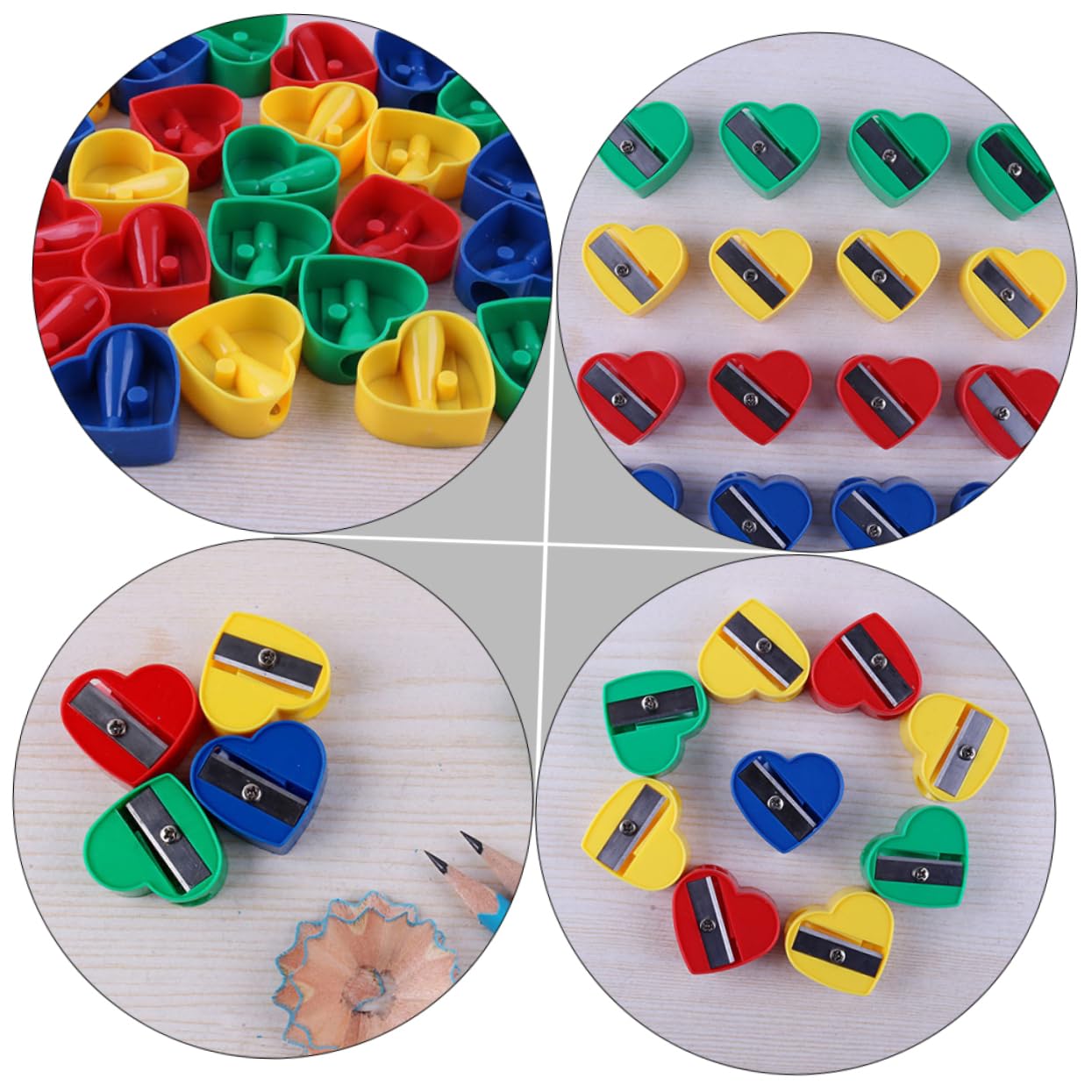 PLAFOPE 60Pcs Sharpener for Makeup Eyebrow and Lip Pencils Compact Lightweight Efficient for School Office and Home Use