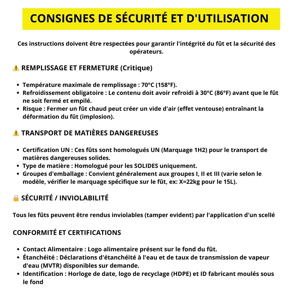 Multitanks Lot de 5 Fûts CurTec 3.6L : Solution de Stockage et Transport Sécurisé