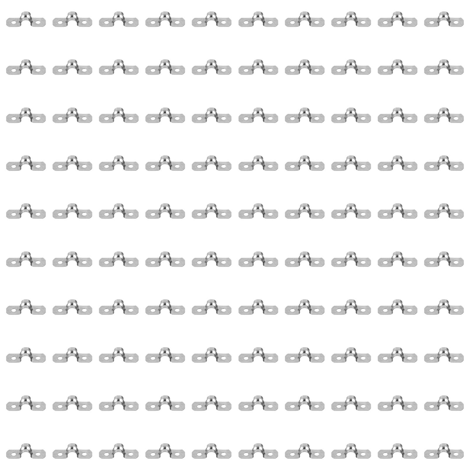 Uonlytech Stainless Tension Tube Clip 304 Steel Clamp U-tube Clamp for Pipeline Fixing Rigid Pipe Strap Clamps