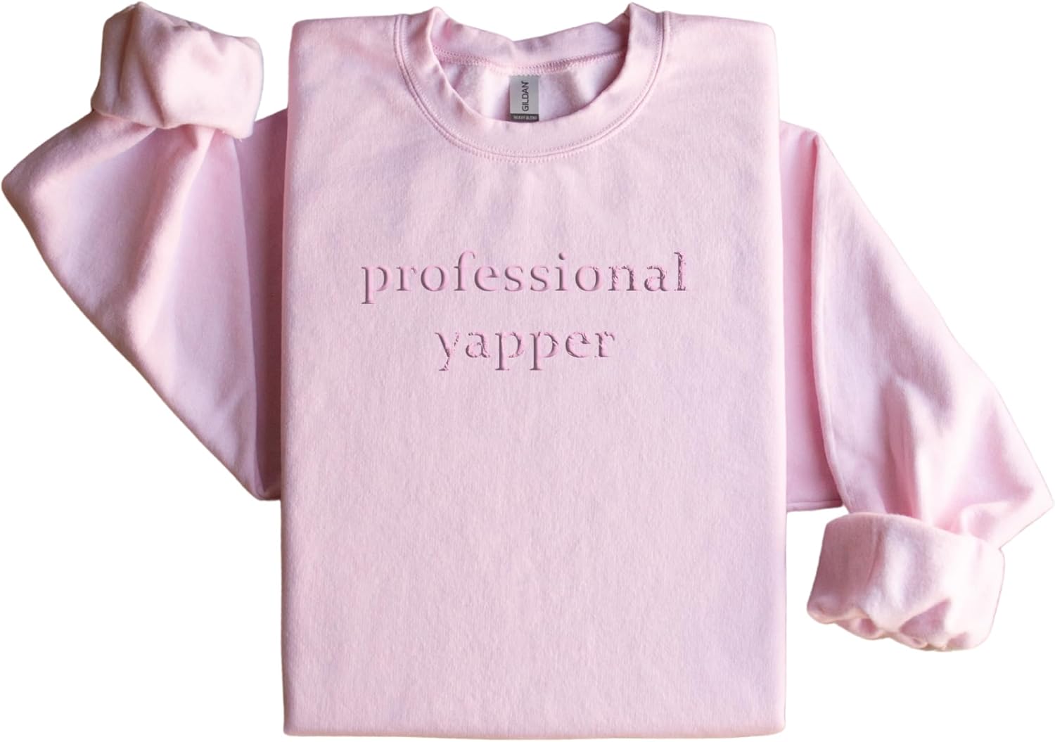 Embroidered Professional Yapper Crewneck, Trendy Meme Shirt, Funny Gift, Gag gift, Born to yap