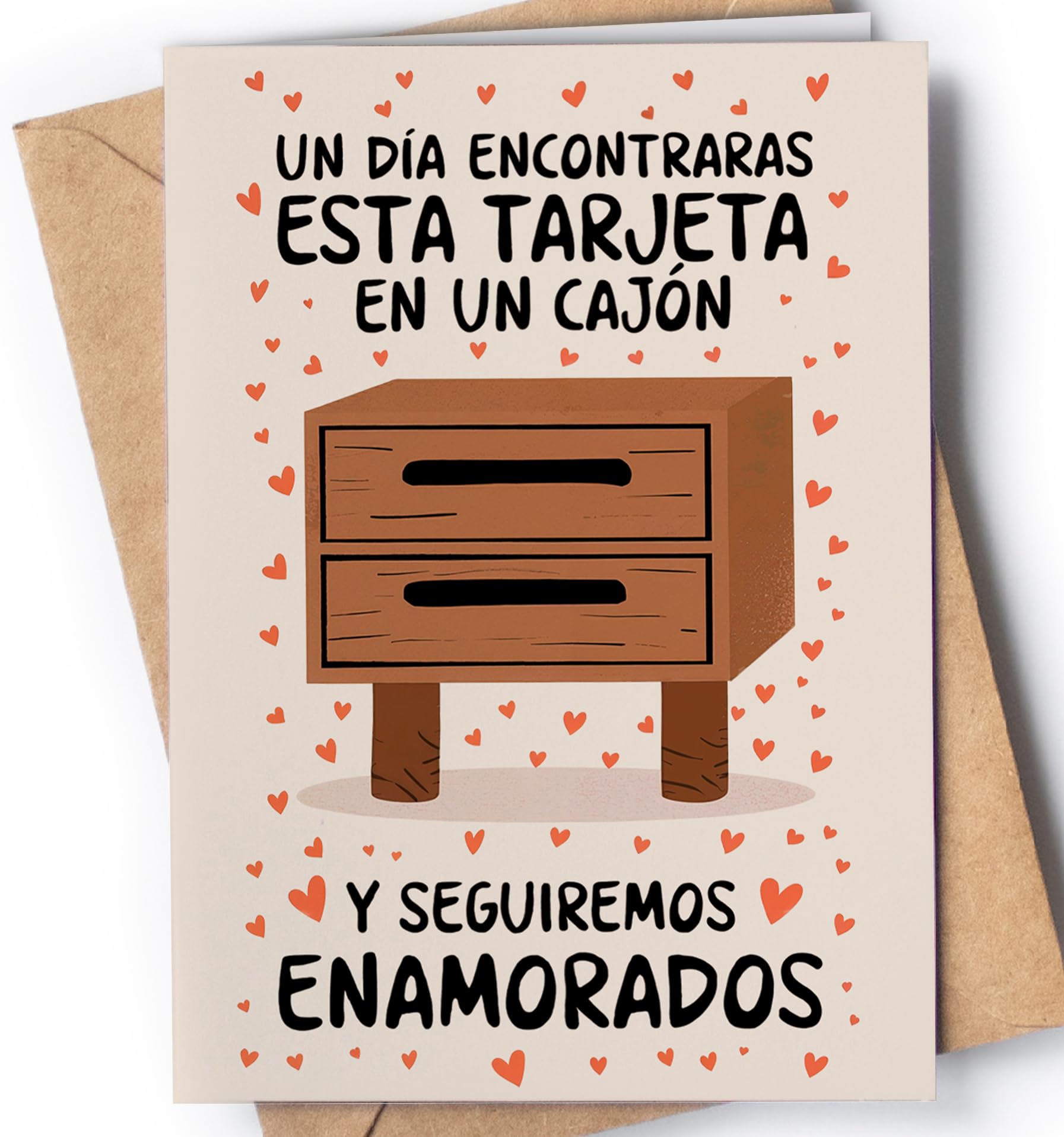 Tarjeta de Aniversario para Hombre, Mujer - Tarjeta de Aniversario Graciosa para Marido, Novio, Novia - Tarjeta de San Valentín para Pareja - Regalo de Feliz Aniversario para él o ella - EU 45